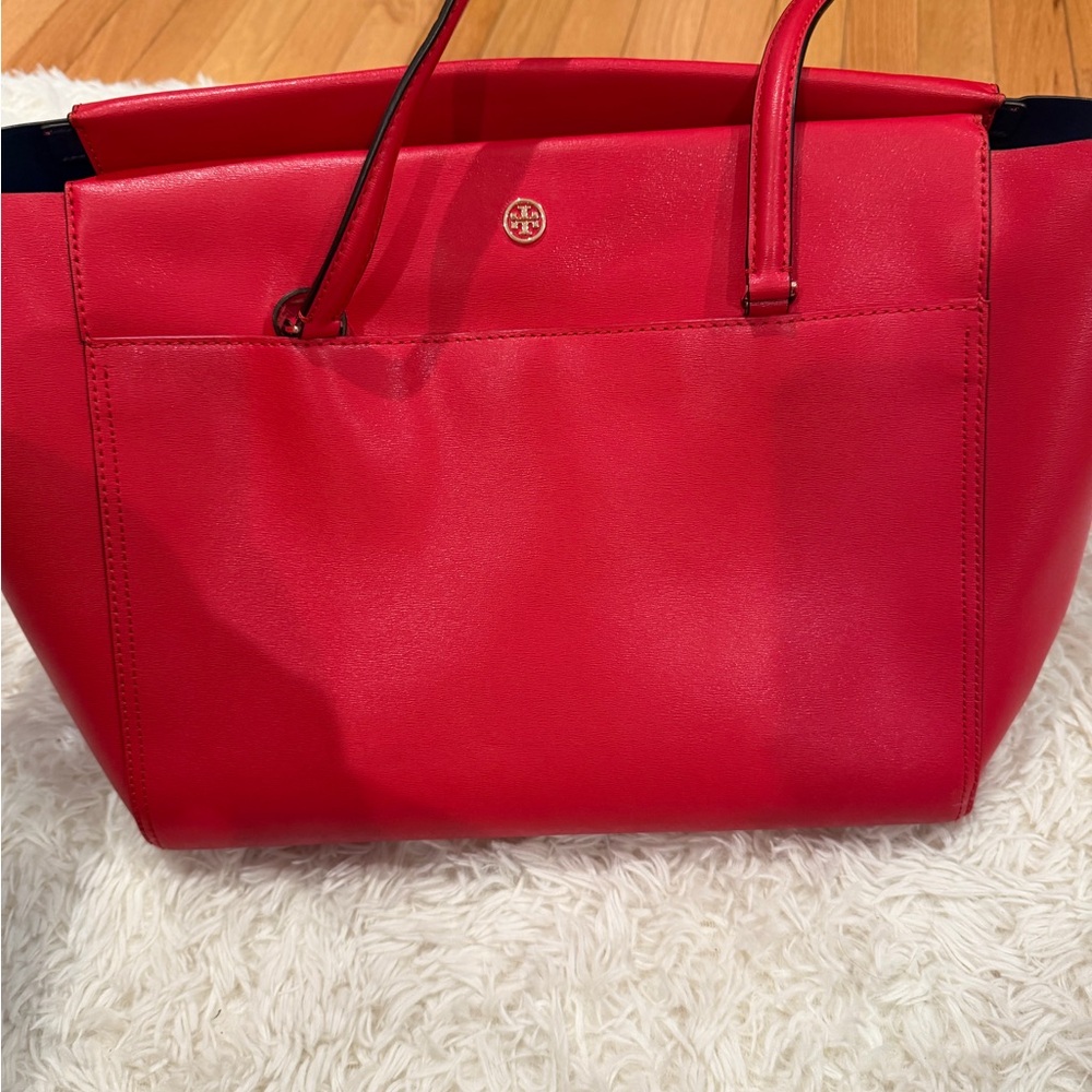 Tory Burch Vibrant Red Tote Bag
